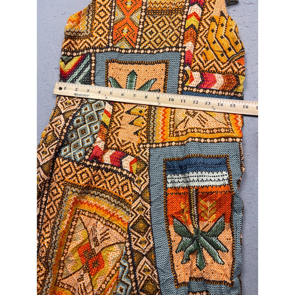 Haute Hippie Jumpsuit Woven Geometric Tribal Multi Color Small Womens - Picture 4 of 7
